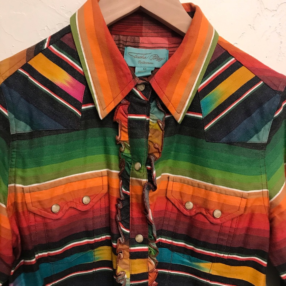 Serape Tasha Pearl Snap